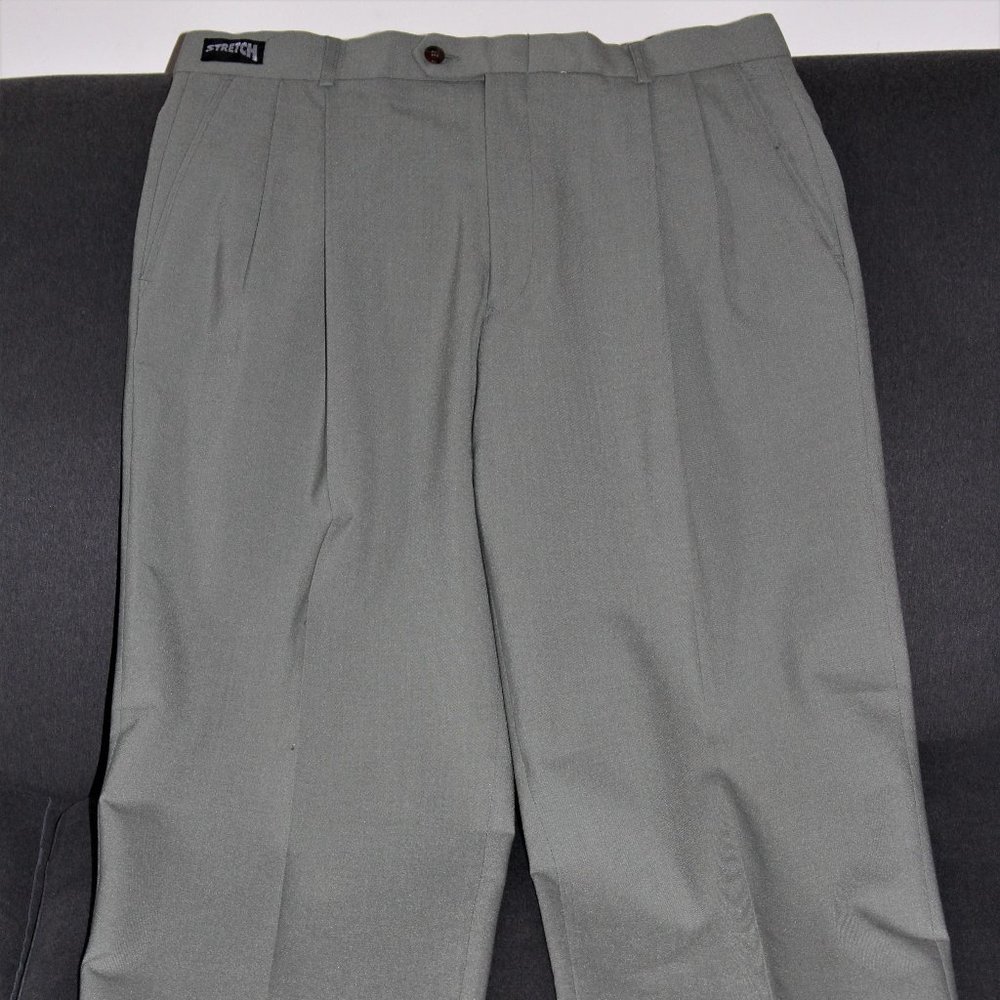 New Boulevard Club Dress Pants Olive Green with Elasticized Waist